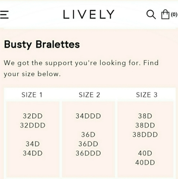 LIVELY The Busty Bralette Bra Size 3 - Picture 12 of 12